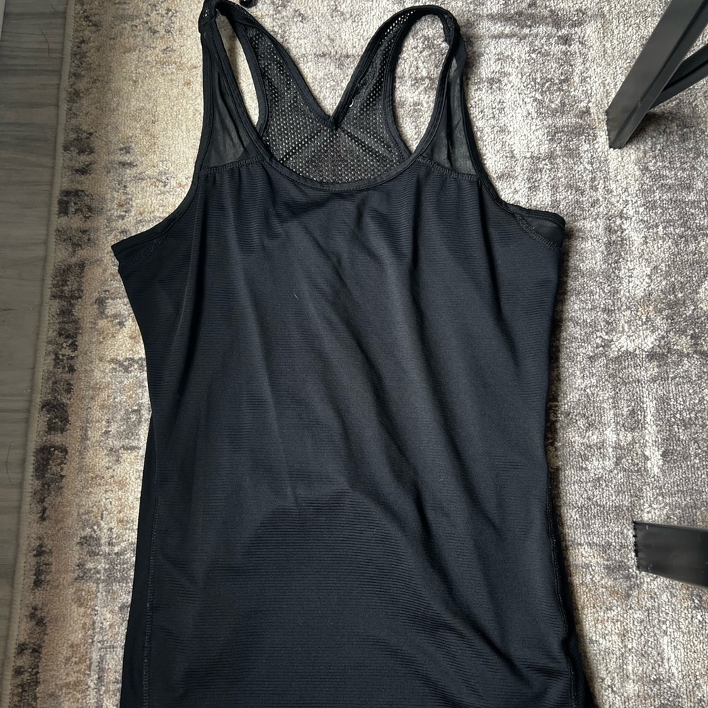 Source Unknown Black Mesh Tank Top